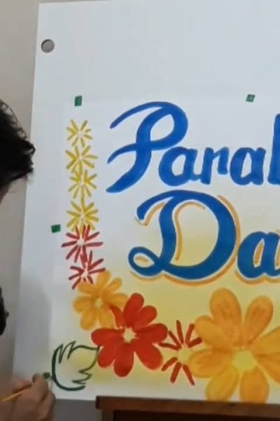 cartaz parabens